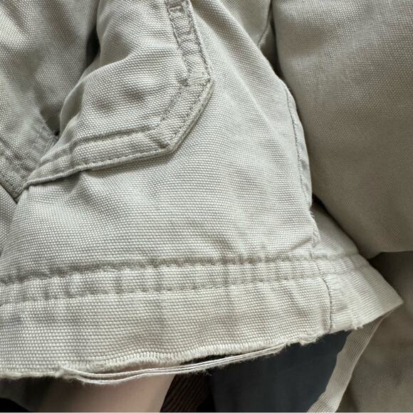 Columbia Barn Chore Jacket Coat Corduroy Collar Workwear Medium Pockets Tan - Picture 12 of 12